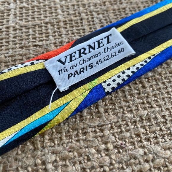 🎨VERNET de PARIS VTG SILK TIE 🎨 - Picture 4 of 7
